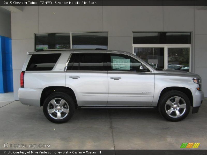 Silver Ice Metallic / Jet Black 2015 Chevrolet Tahoe LTZ 4WD