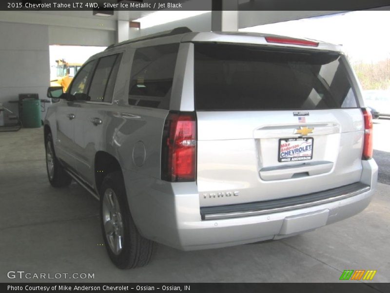 Silver Ice Metallic / Jet Black 2015 Chevrolet Tahoe LTZ 4WD