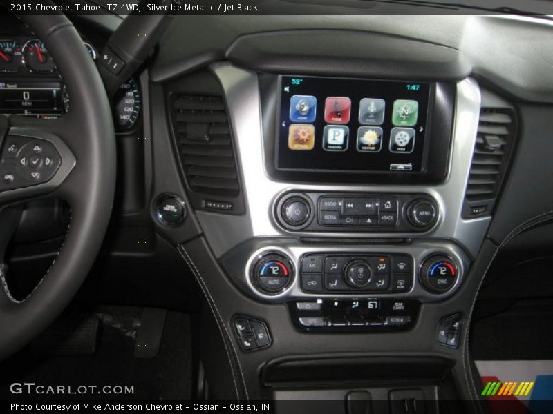 Silver Ice Metallic / Jet Black 2015 Chevrolet Tahoe LTZ 4WD