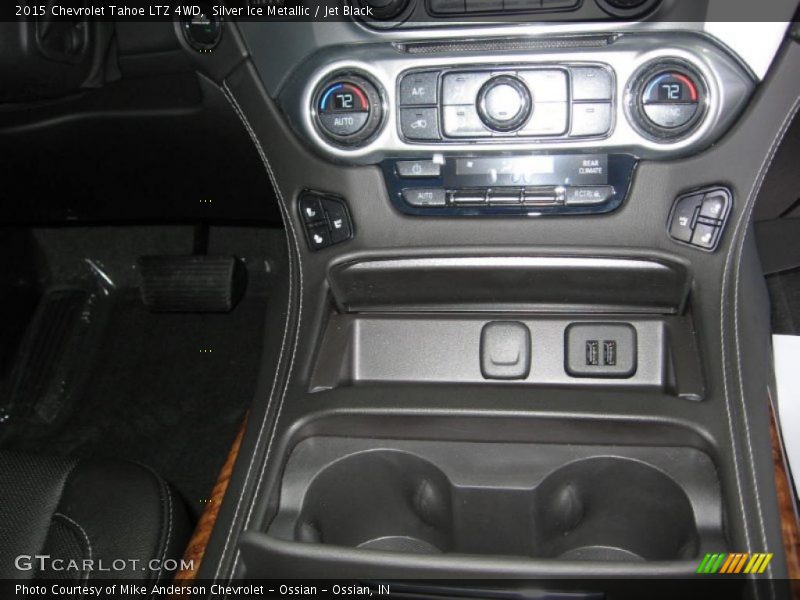 Silver Ice Metallic / Jet Black 2015 Chevrolet Tahoe LTZ 4WD
