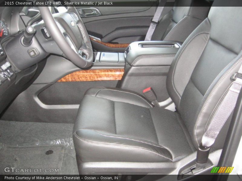 Silver Ice Metallic / Jet Black 2015 Chevrolet Tahoe LTZ 4WD