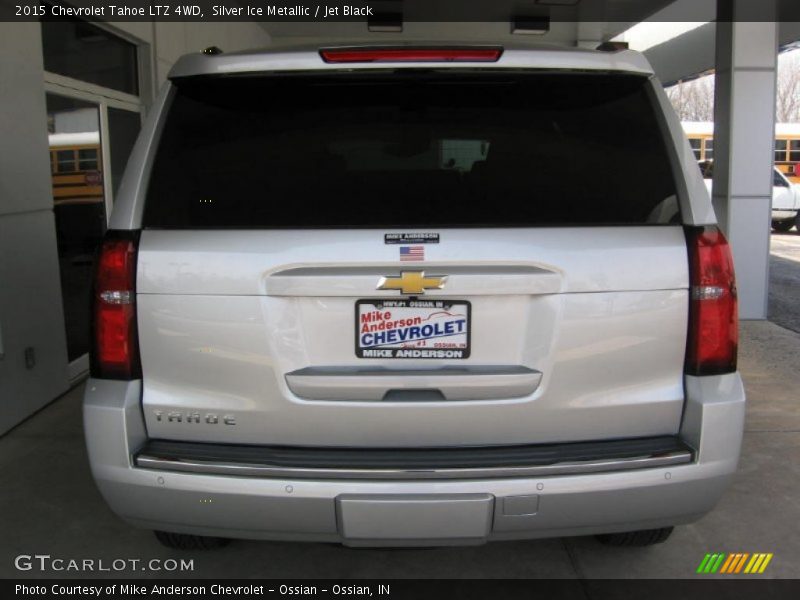 Silver Ice Metallic / Jet Black 2015 Chevrolet Tahoe LTZ 4WD