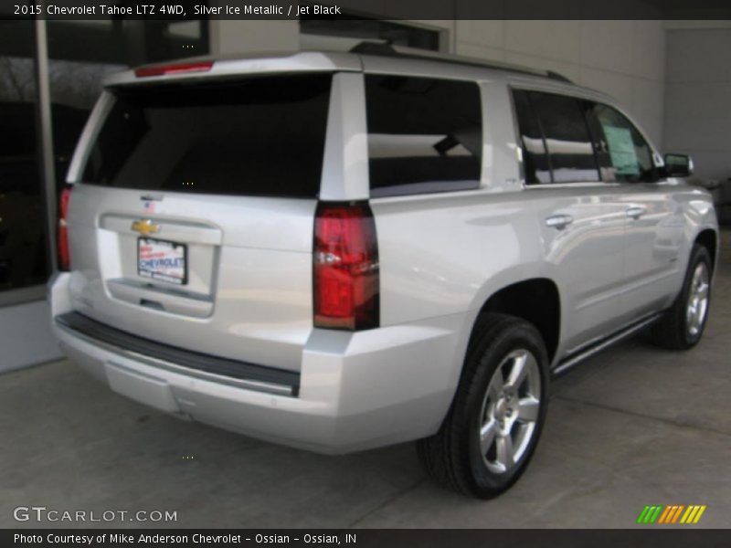 Silver Ice Metallic / Jet Black 2015 Chevrolet Tahoe LTZ 4WD
