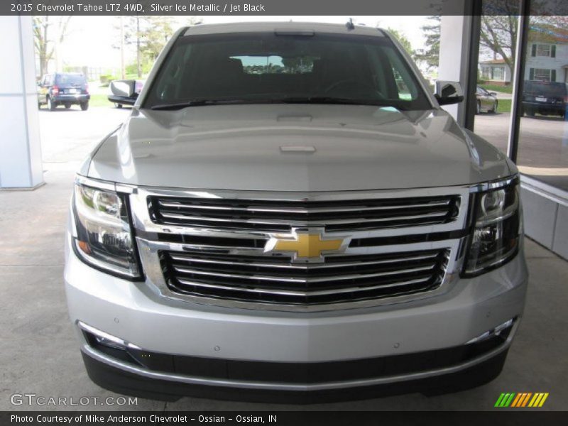 Silver Ice Metallic / Jet Black 2015 Chevrolet Tahoe LTZ 4WD