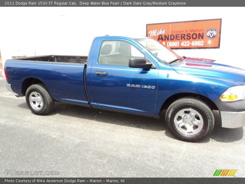 Deep Water Blue Pearl / Dark Slate Gray/Medium Graystone 2011 Dodge Ram 1500 ST Regular Cab