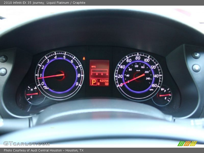 Liquid Platinum / Graphite 2010 Infiniti EX 35 Journey