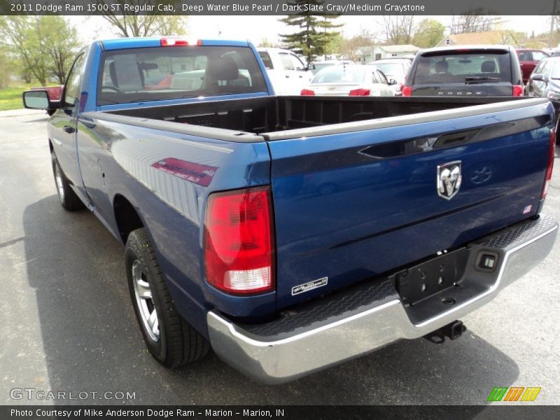 Deep Water Blue Pearl / Dark Slate Gray/Medium Graystone 2011 Dodge Ram 1500 ST Regular Cab