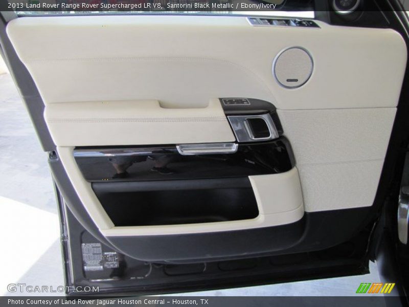 Santorini Black Metallic / Ebony/Ivory 2013 Land Rover Range Rover Supercharged LR V8