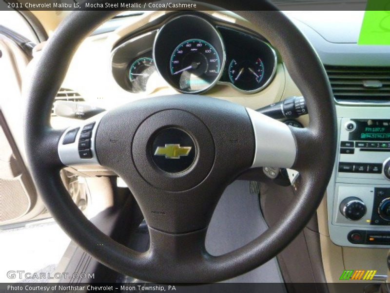 Mocha Steel Metallic / Cocoa/Cashmere 2011 Chevrolet Malibu LS