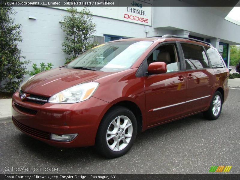 Salsa Red Pearl / Fawn Beige 2004 Toyota Sienna XLE Limited