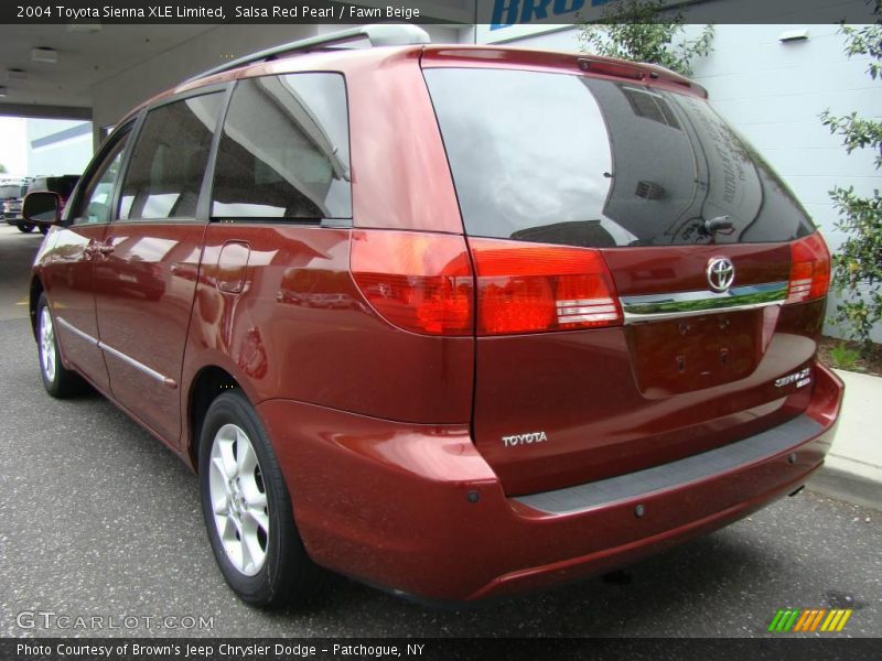 Salsa Red Pearl / Fawn Beige 2004 Toyota Sienna XLE Limited