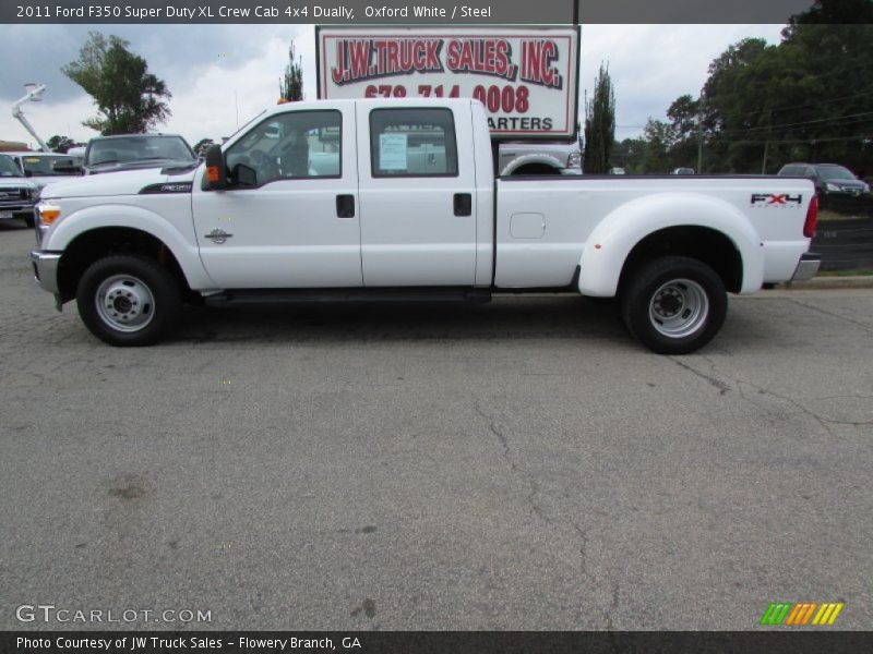 Oxford White / Steel 2011 Ford F350 Super Duty XL Crew Cab 4x4 Dually
