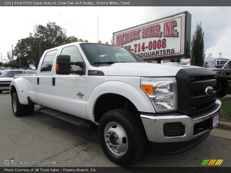 Oxford White / Steel 2011 Ford F350 Super Duty XL Crew Cab 4x4 Dually