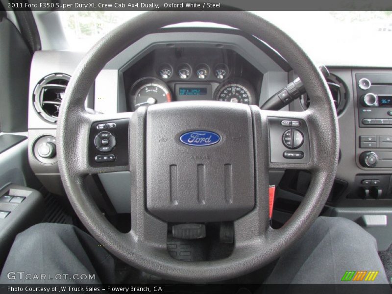 Oxford White / Steel 2011 Ford F350 Super Duty XL Crew Cab 4x4 Dually