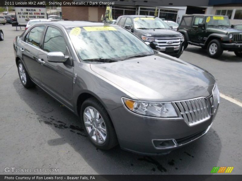 Sterling Grey Metallic / Dark Charcoal 2011 Lincoln MKZ AWD
