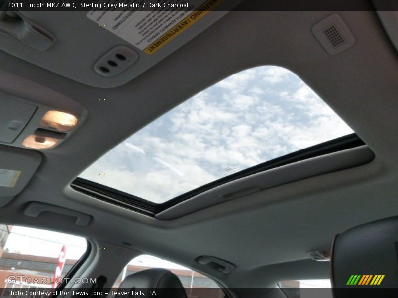 Sterling Grey Metallic / Dark Charcoal 2011 Lincoln MKZ AWD