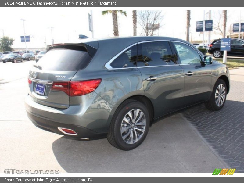 Forest Mist Metallic / Parchment 2014 Acura MDX Technology