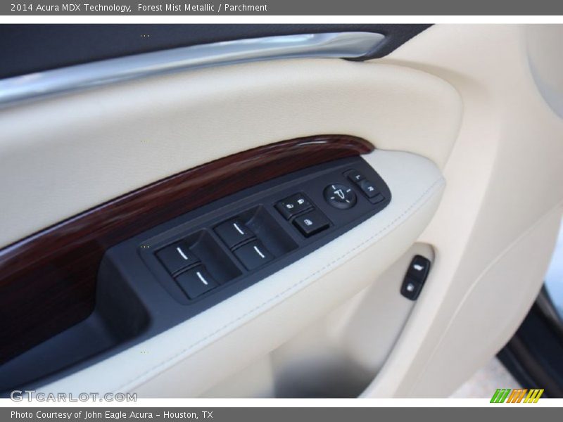 Forest Mist Metallic / Parchment 2014 Acura MDX Technology
