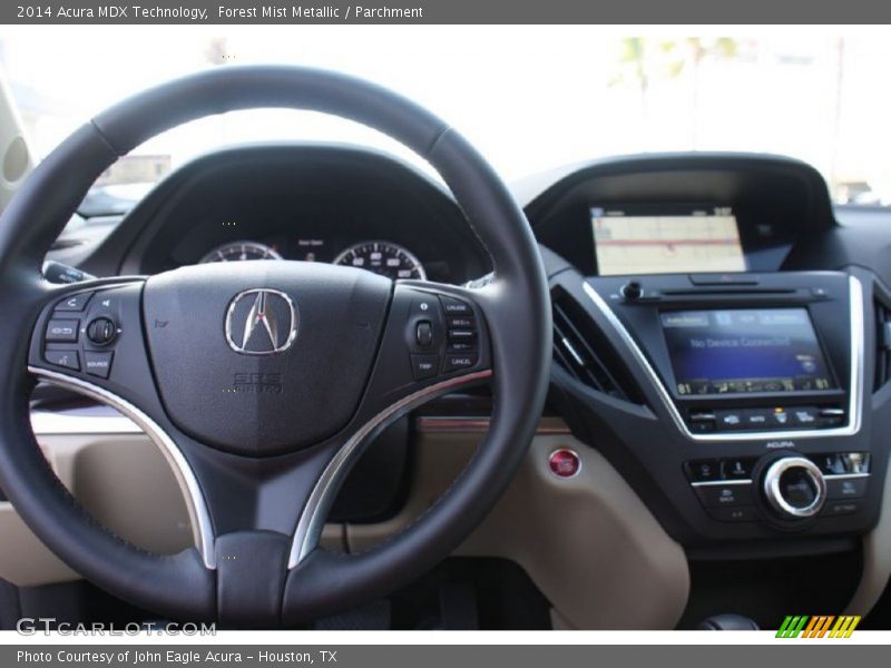 Forest Mist Metallic / Parchment 2014 Acura MDX Technology
