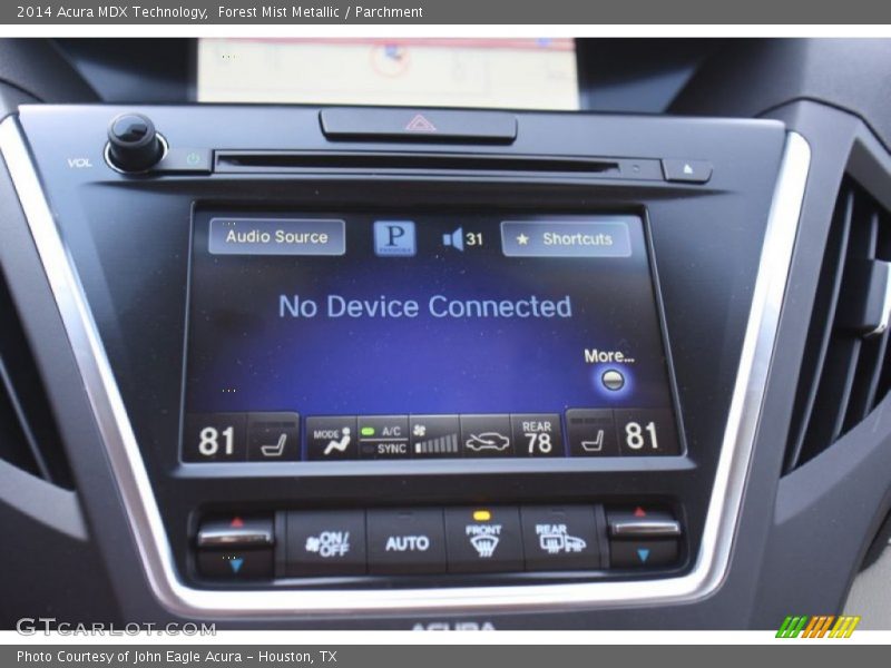 Forest Mist Metallic / Parchment 2014 Acura MDX Technology