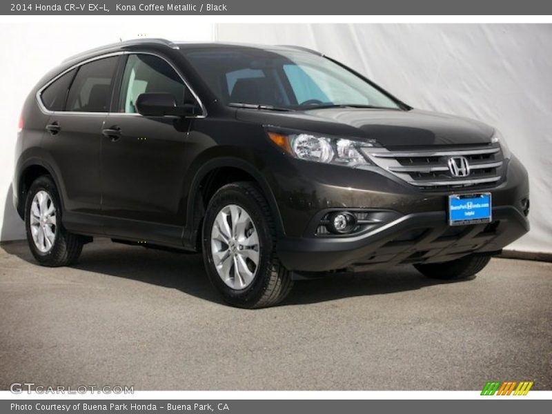 Kona Coffee Metallic / Black 2014 Honda CR-V EX-L