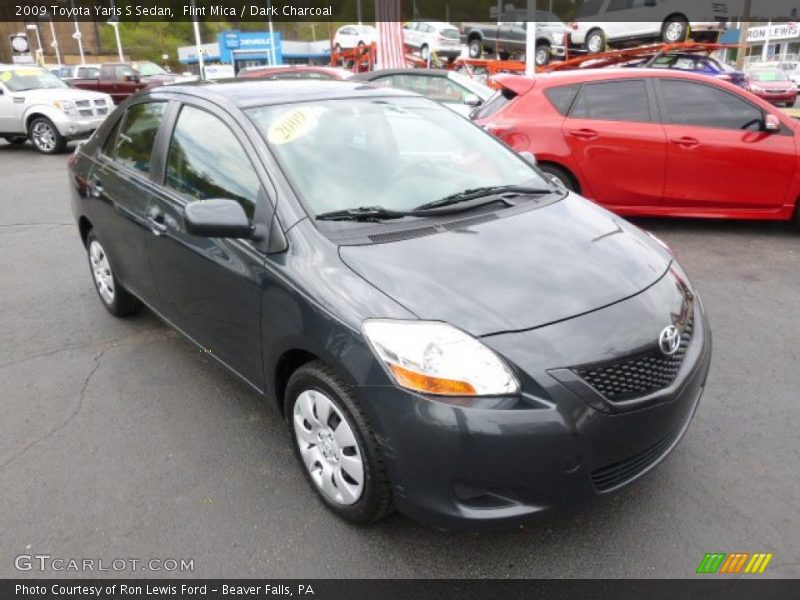Flint Mica / Dark Charcoal 2009 Toyota Yaris S Sedan