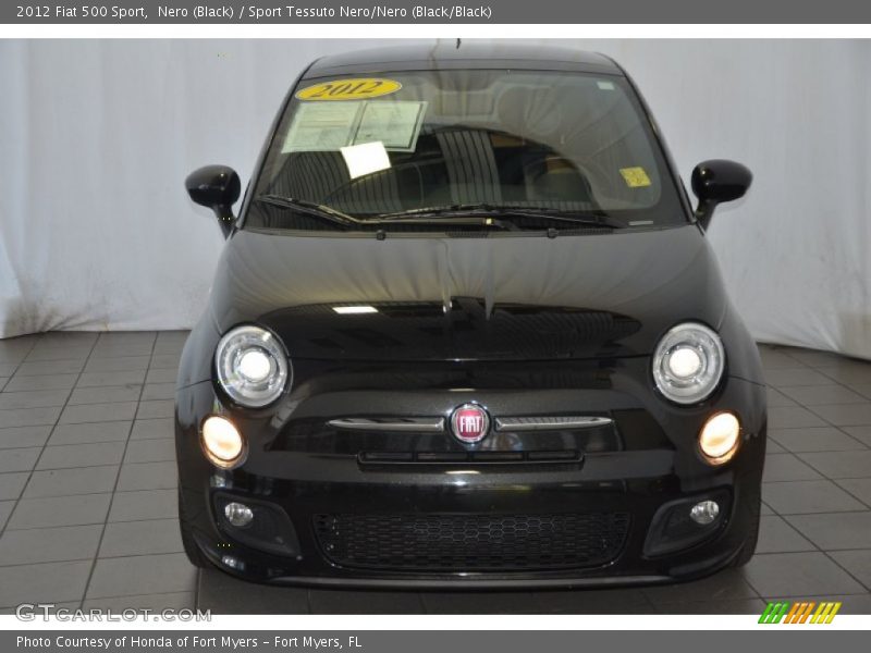 Nero (Black) / Sport Tessuto Nero/Nero (Black/Black) 2012 Fiat 500 Sport