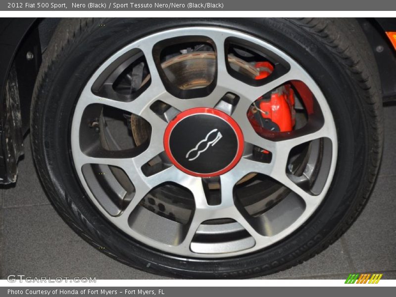 Nero (Black) / Sport Tessuto Nero/Nero (Black/Black) 2012 Fiat 500 Sport