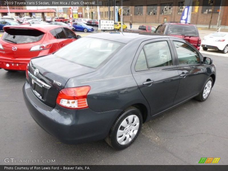 Flint Mica / Dark Charcoal 2009 Toyota Yaris S Sedan