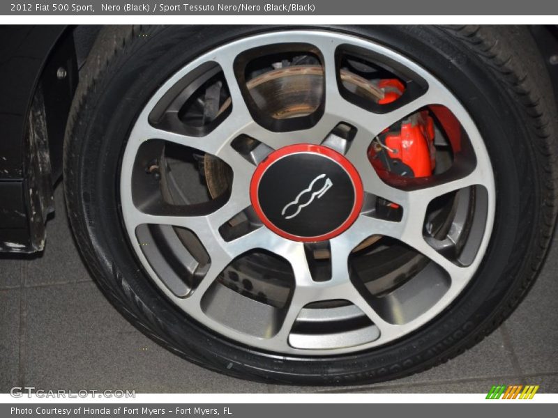 Nero (Black) / Sport Tessuto Nero/Nero (Black/Black) 2012 Fiat 500 Sport