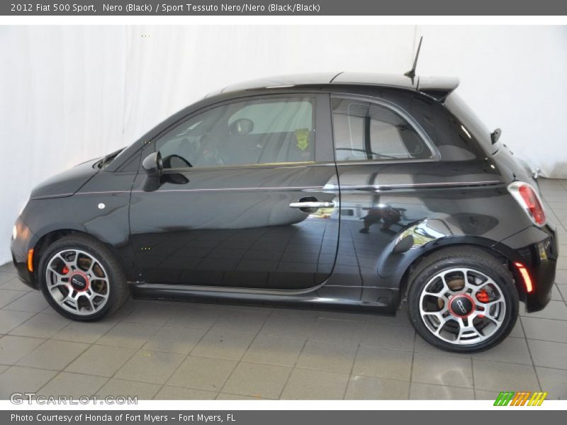 Nero (Black) / Sport Tessuto Nero/Nero (Black/Black) 2012 Fiat 500 Sport