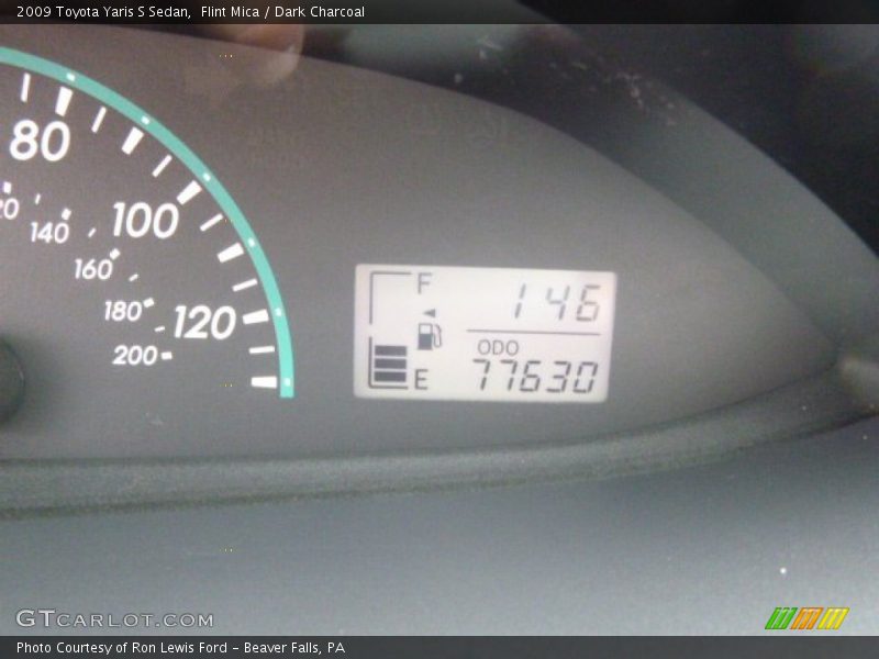 Flint Mica / Dark Charcoal 2009 Toyota Yaris S Sedan