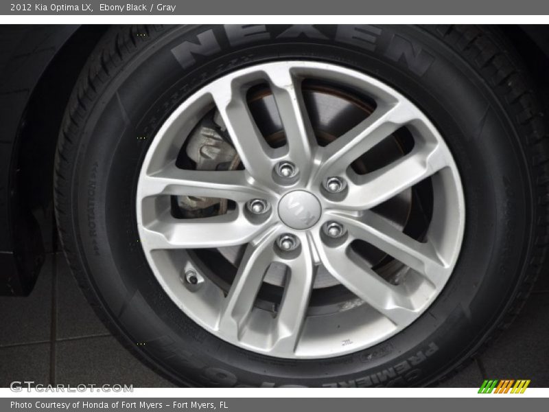 Ebony Black / Gray 2012 Kia Optima LX