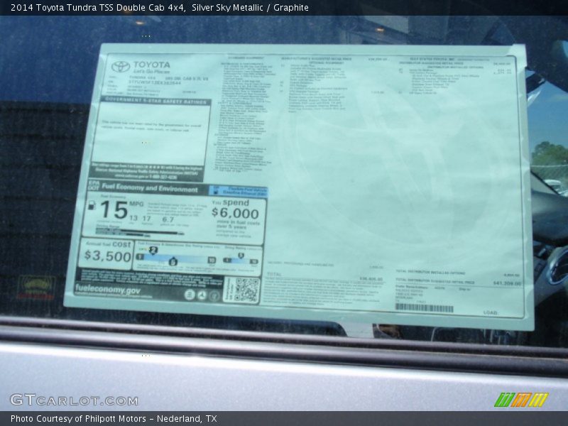 Silver Sky Metallic / Graphite 2014 Toyota Tundra TSS Double Cab 4x4