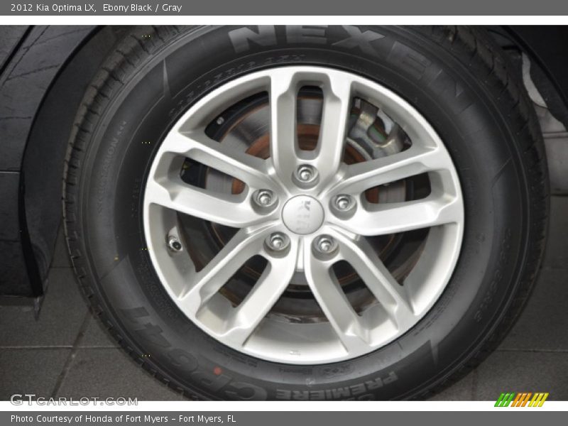 Ebony Black / Gray 2012 Kia Optima LX