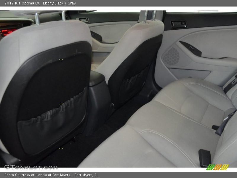 Ebony Black / Gray 2012 Kia Optima LX