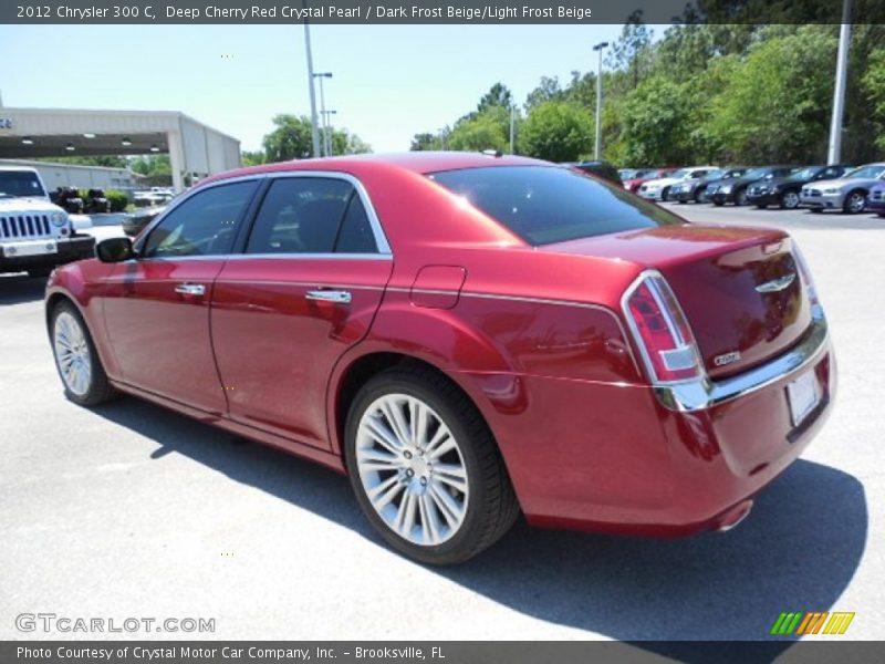 Deep Cherry Red Crystal Pearl / Dark Frost Beige/Light Frost Beige 2012 Chrysler 300 C