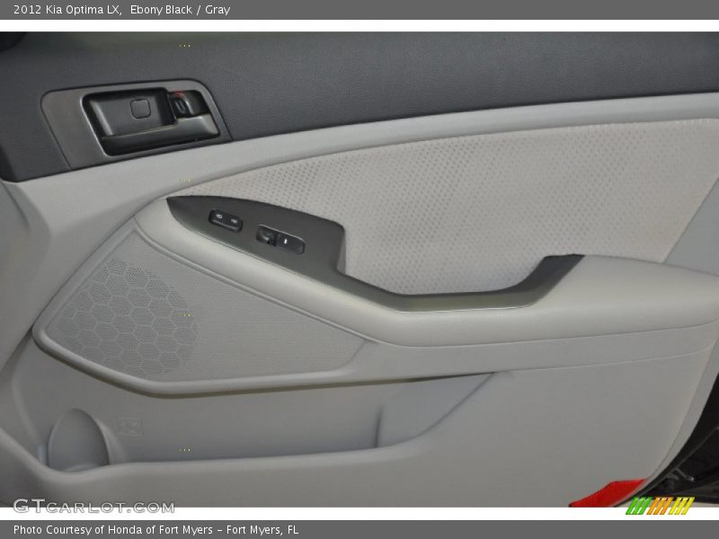 Ebony Black / Gray 2012 Kia Optima LX