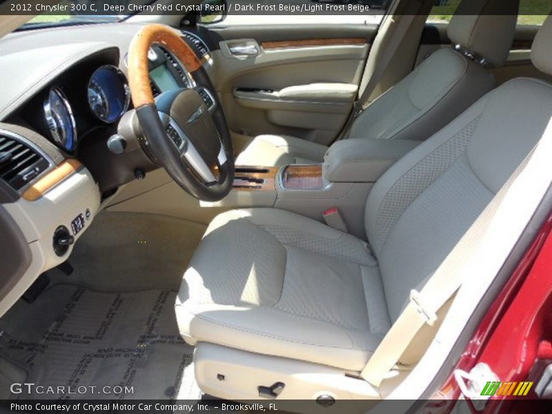 Deep Cherry Red Crystal Pearl / Dark Frost Beige/Light Frost Beige 2012 Chrysler 300 C