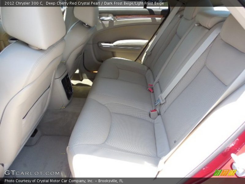 Deep Cherry Red Crystal Pearl / Dark Frost Beige/Light Frost Beige 2012 Chrysler 300 C