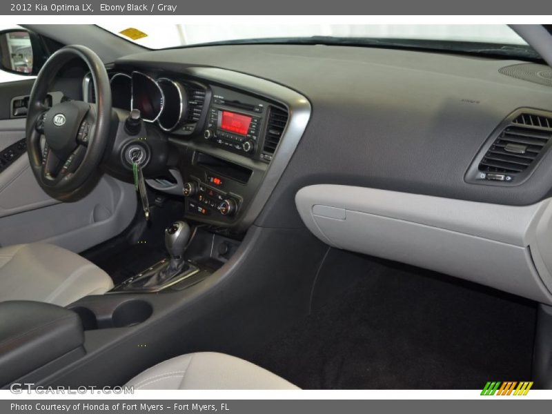 Ebony Black / Gray 2012 Kia Optima LX