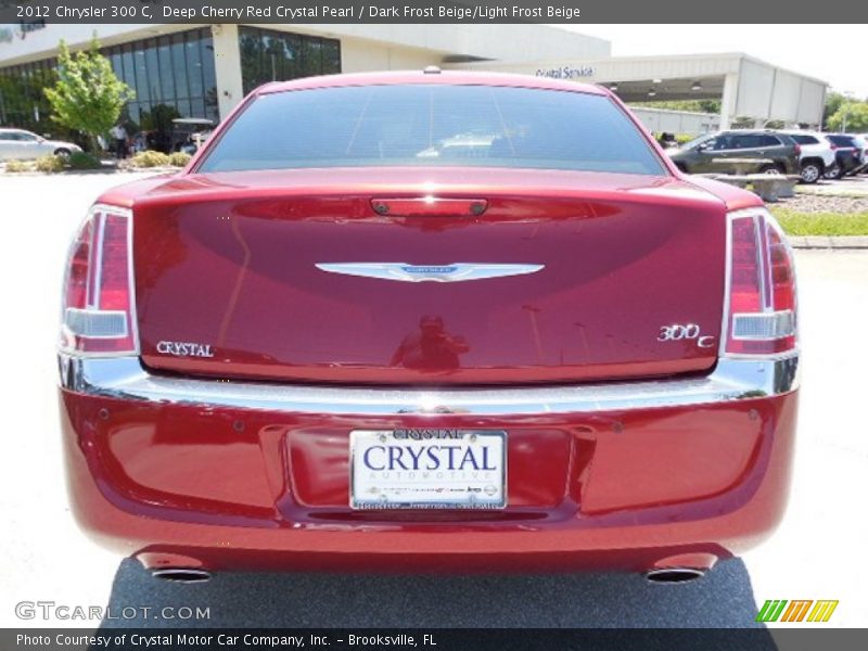 Deep Cherry Red Crystal Pearl / Dark Frost Beige/Light Frost Beige 2012 Chrysler 300 C