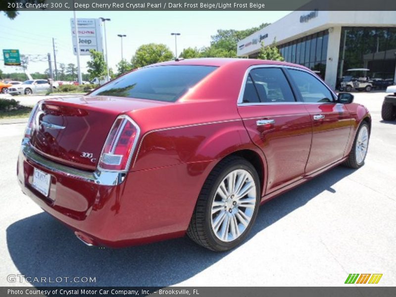 Deep Cherry Red Crystal Pearl / Dark Frost Beige/Light Frost Beige 2012 Chrysler 300 C