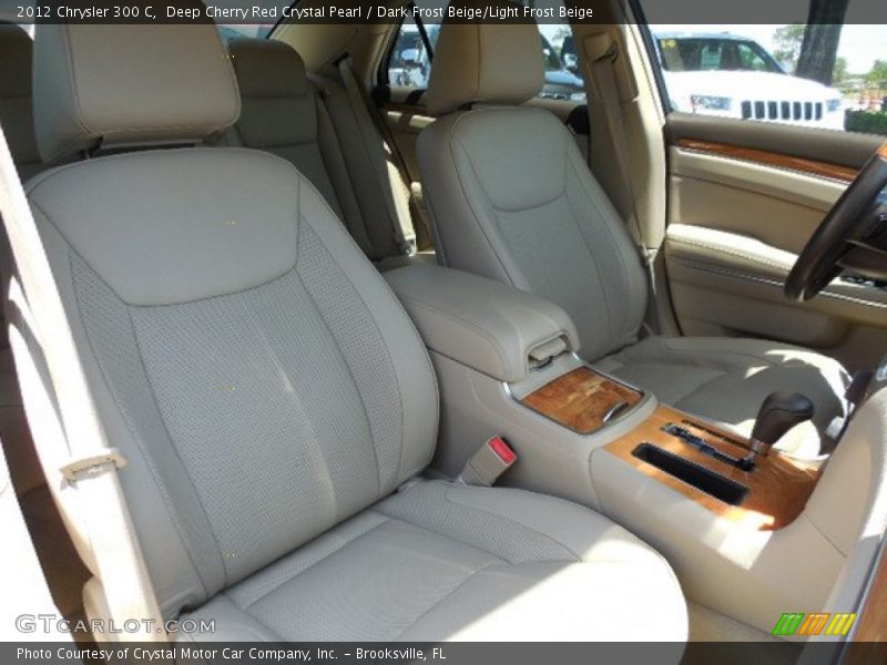 Deep Cherry Red Crystal Pearl / Dark Frost Beige/Light Frost Beige 2012 Chrysler 300 C