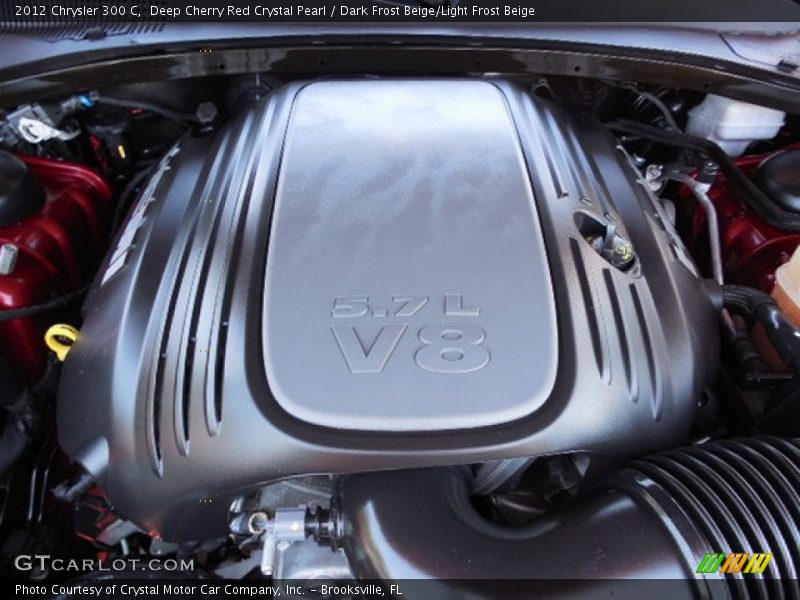 Deep Cherry Red Crystal Pearl / Dark Frost Beige/Light Frost Beige 2012 Chrysler 300 C