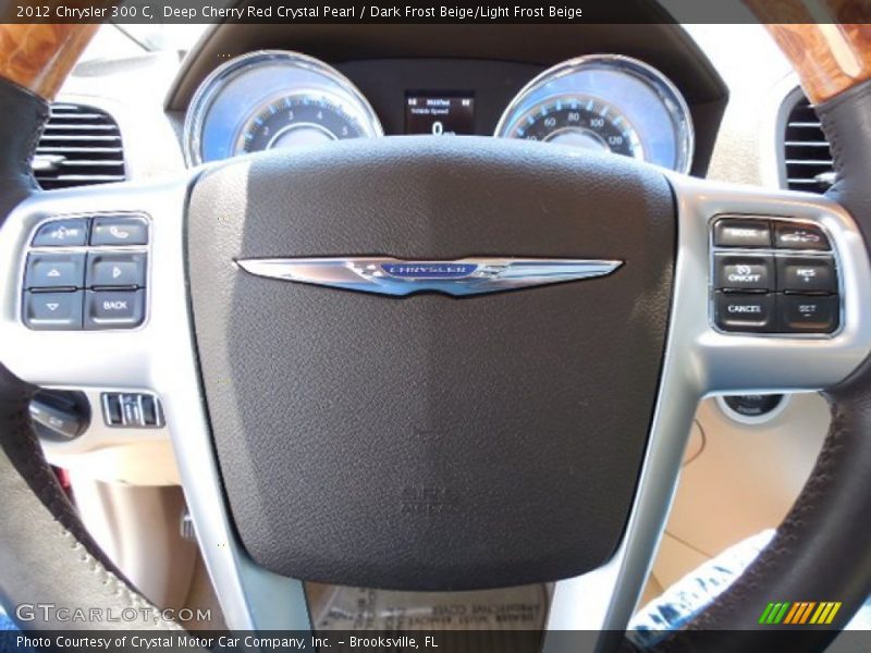 Deep Cherry Red Crystal Pearl / Dark Frost Beige/Light Frost Beige 2012 Chrysler 300 C