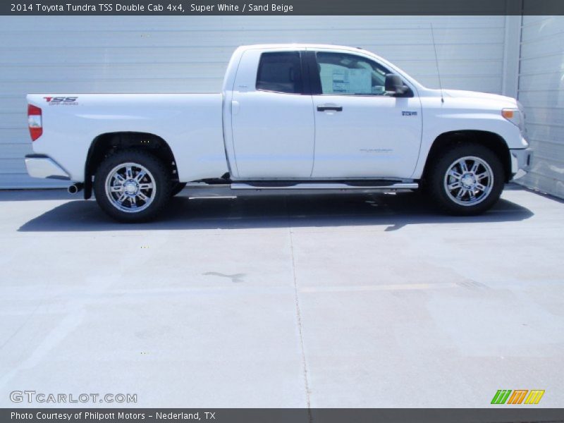 Super White / Sand Beige 2014 Toyota Tundra TSS Double Cab 4x4