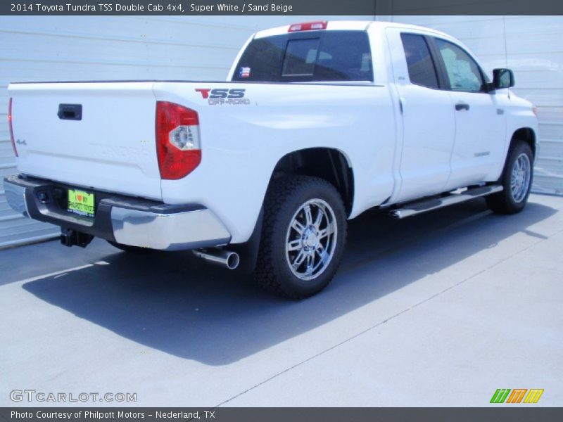 Super White / Sand Beige 2014 Toyota Tundra TSS Double Cab 4x4
