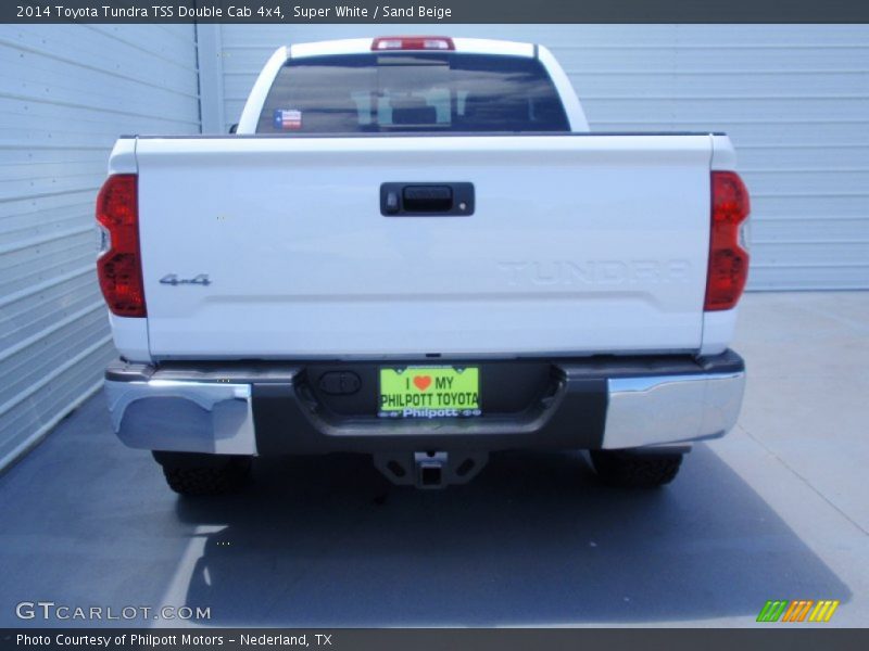 Super White / Sand Beige 2014 Toyota Tundra TSS Double Cab 4x4
