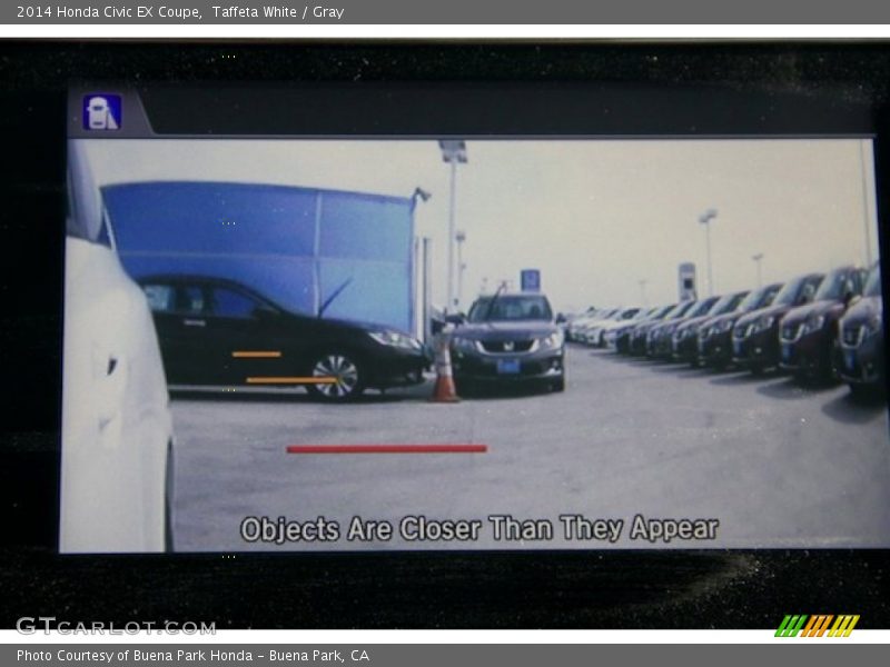 Taffeta White / Gray 2014 Honda Civic EX Coupe